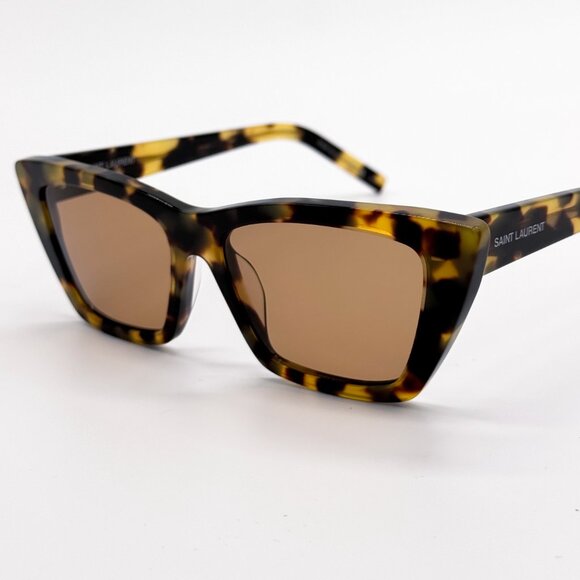 NEW SAINT LAURENT SL276 MICA 037 WOMEN HAVANA SUNGLASSES SAINT LAURENT - Picture 3 of 12